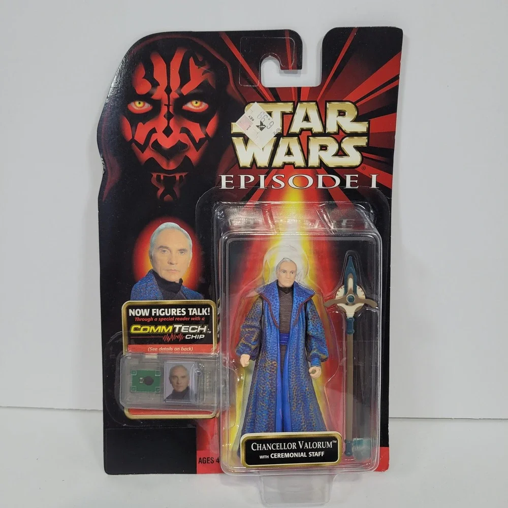 Star Wars Episode I Chancellor Valorum Hasbro Action Figure CommTech Chip 1998